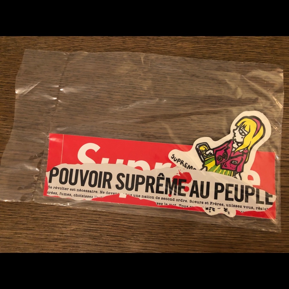 RARE AUTHENTIC SUPREME STICKERS
